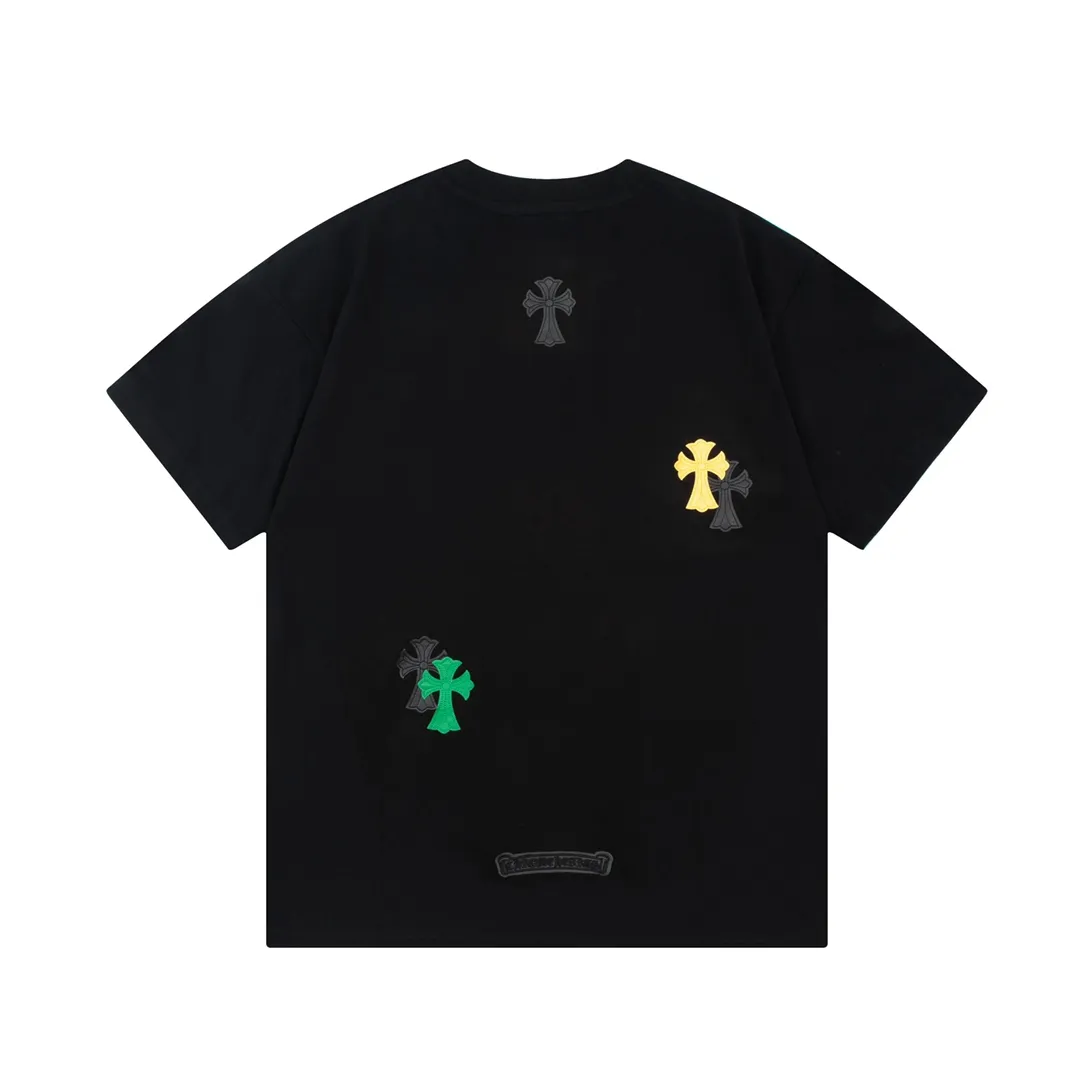 Chrome Hearts/ 🪡 Logo Same Style T Versatile : Black Size：XS~L